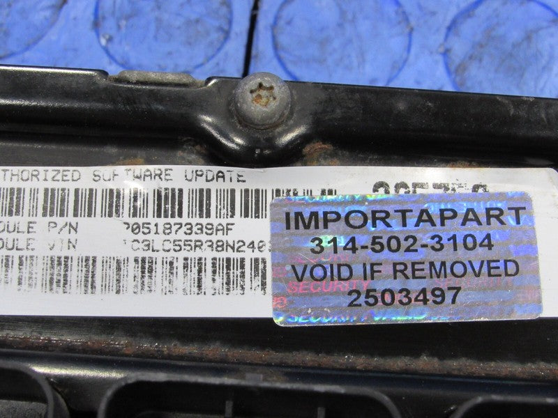 PROGRAMMED PLUG & PLAY 08 Chrysler Sebring 2.7L ECM 05187339AF 339 PRO