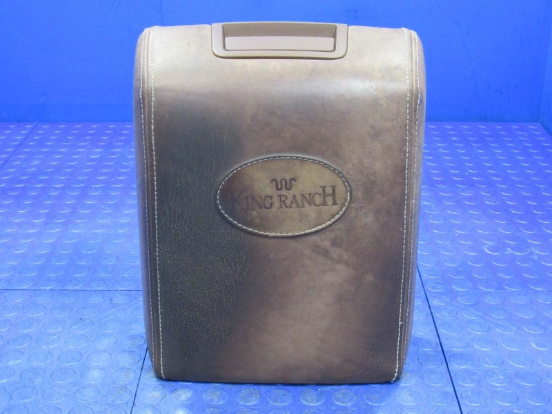04-08 Ford F150 King Ranch Leather Center Console Armrest Lid Brown 29