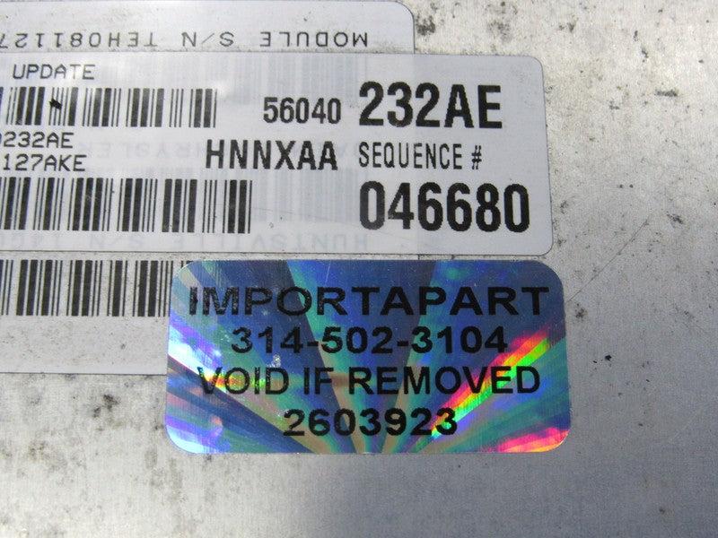 PROGRAMMED PLUG & PLAY 01 Dodge Dakota 3.9L MT ECM 56040232AE 232 PROG