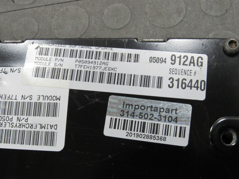 PLUG & PLAY 07 Magnum Charger Police 3.5L Engine Computer ECU 05094912
