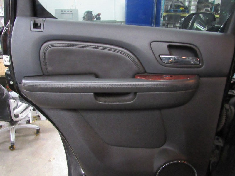 07-09 Escalade Left LH Driver Side Rear Door Trim Panel Black