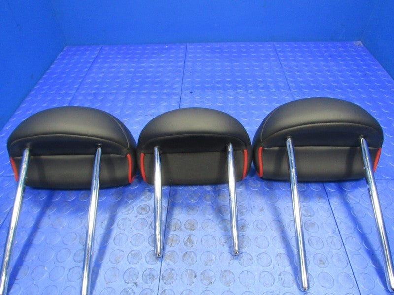 11-16 Mini Countryman Rear Seat Headrest Head Rest Set of 3 Black/Red 