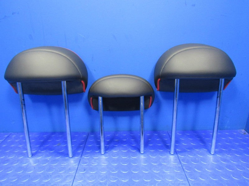 11-16 Mini Countryman Rear Seat Headrest Head Rest Set of 3 Black/Red 
