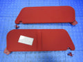 87-96 F150 F250 F350 Bronco Right Left Sun Visor Shade Red Pair Set 54