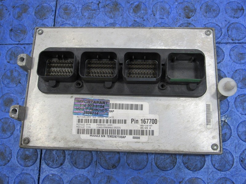 PLUG & PLAY 08 Dodge Nitro 4.0L 4X4 Engine Computer ECU 68033110 PROG 