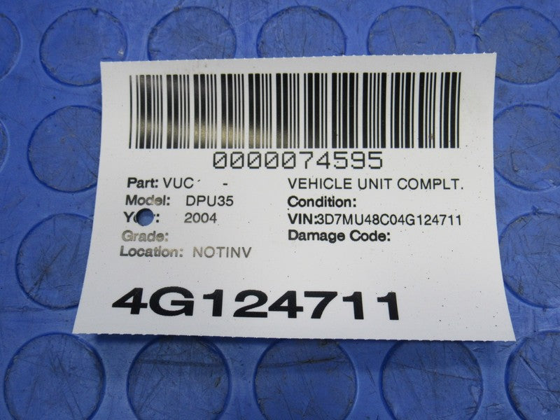 04 Ram Cummins 5.9L Diesel AT ECU ECM PCM Engine Mounted Computer 4090
