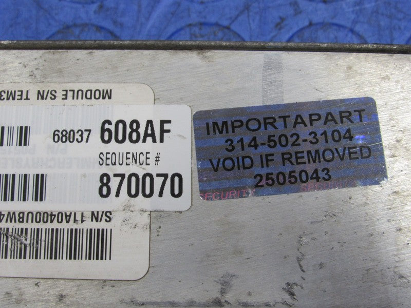 PROGRAMMED PLUG & PLAY 09 Dodge Ram 1500 Truck 4.7L ECM 68037608AF 608