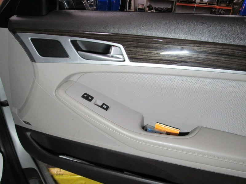 15-17 Genesis G80 Right RH Passenger Side Front Door Trim Panel Gray