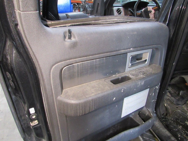 12-14 Ford F-150 Crew Cab Left LH Driver Side Rear Door Trim Panel Bla