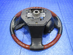 02-05 Lexus SC430 Driver Steering Wheel Wood Grain Black Leather OEM 2