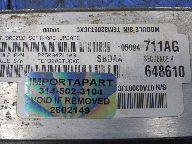 PLUG & PLAY 07 Dodge Durango 5.7L Hemi Engine Computer ECU 05094711 PR