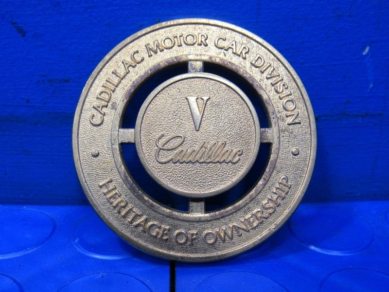 Cadillac Motor Car Division Heritage of Ownership Grille Medallion V #