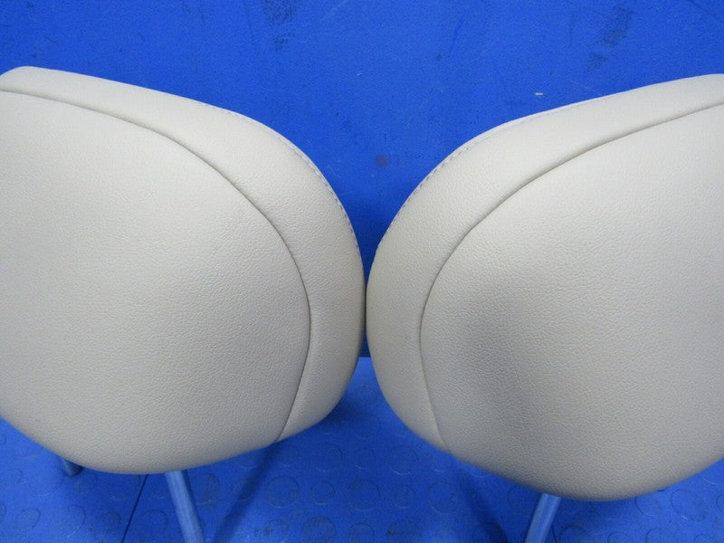 08-13 Toyota Highlander Second Row Rear Seat Headrests Tan Leather Set