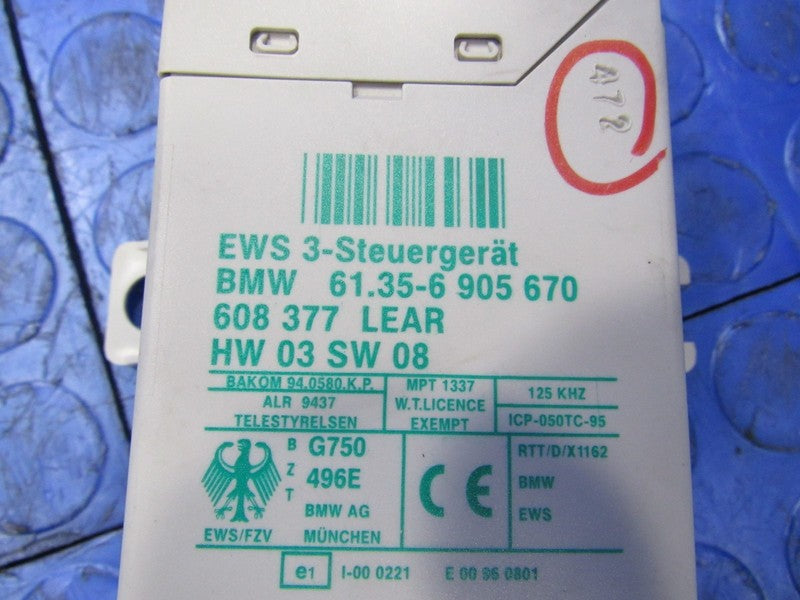 03-06 BMW M3 SMG MT E46 DME ECU ECM PCM EWS Engine Computer Key Set 78