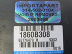 2010 Mitsubishi Lancer Ralliart 2.0 ECU ECM PCM Engine Computer 1860B3