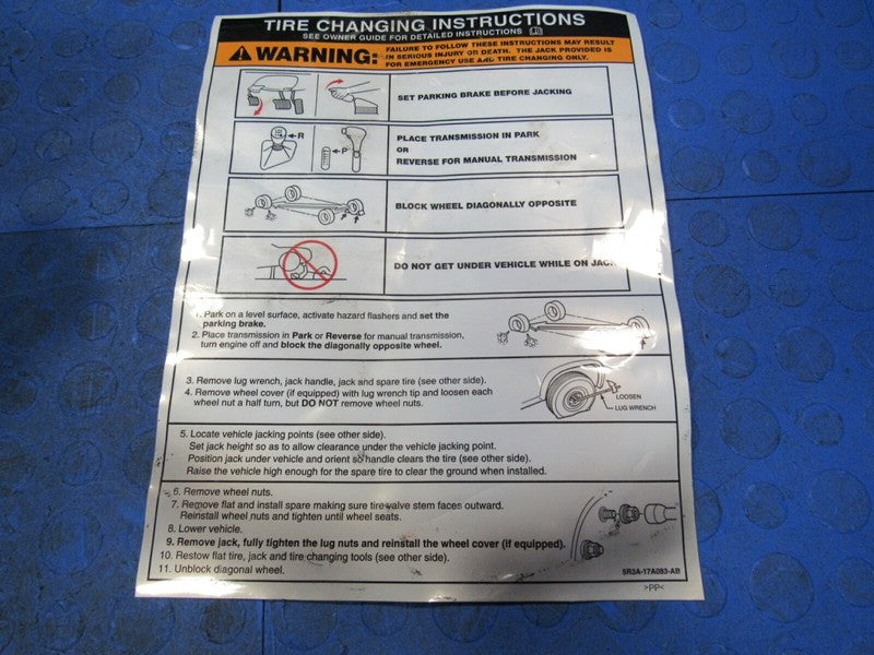 05-09 Ford Mustang 17x5 Aluminum Spare Tire Wheel Donut Emergency Jack