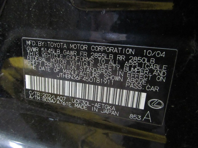 04-06 Lexus LS430 Sunroof Sun Roof Electric Drive Motor MOTOR ONLY