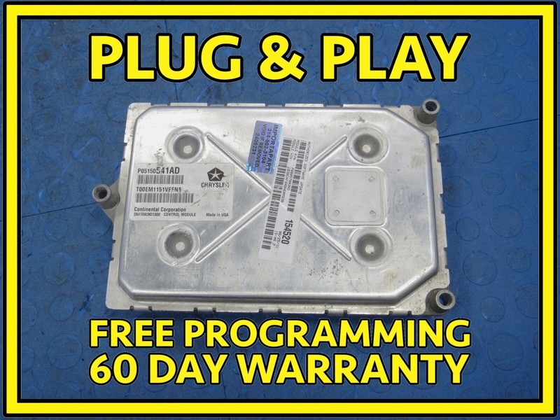 11 Avenger Chrysler 200 2.4L ECU ECM PCM Engine Computer 68057003AD 00