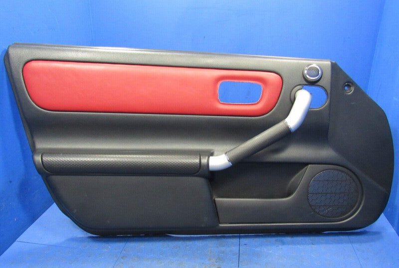 03-05 Toyota MR2 Spyder MRS Left LH Driver Interior Door Panel Red Lea