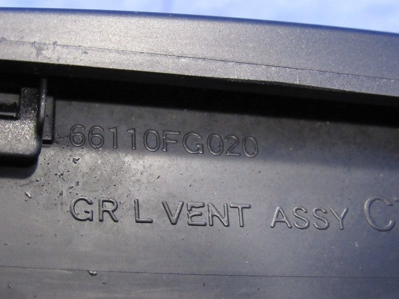11-13 Subaru Forester Radio Bezel Dash Trim Center Vent Assembly Gray 