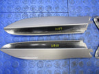 03-06 Cadillac Escalade ESV Luggage Roof Rack Carrier End Caps Set Sil