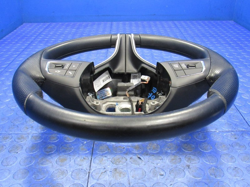 18-21 Maserati Ghibli Perforated Leather Steering Wheel W/ Switches Bl