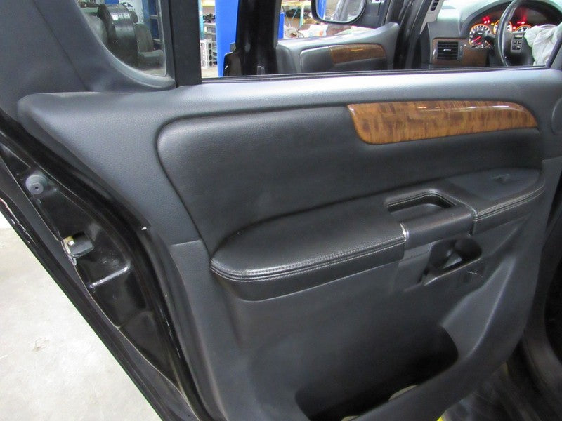 10-14 Nissan Armada Left LH Driver Side Rear Door Trim Panel Black
