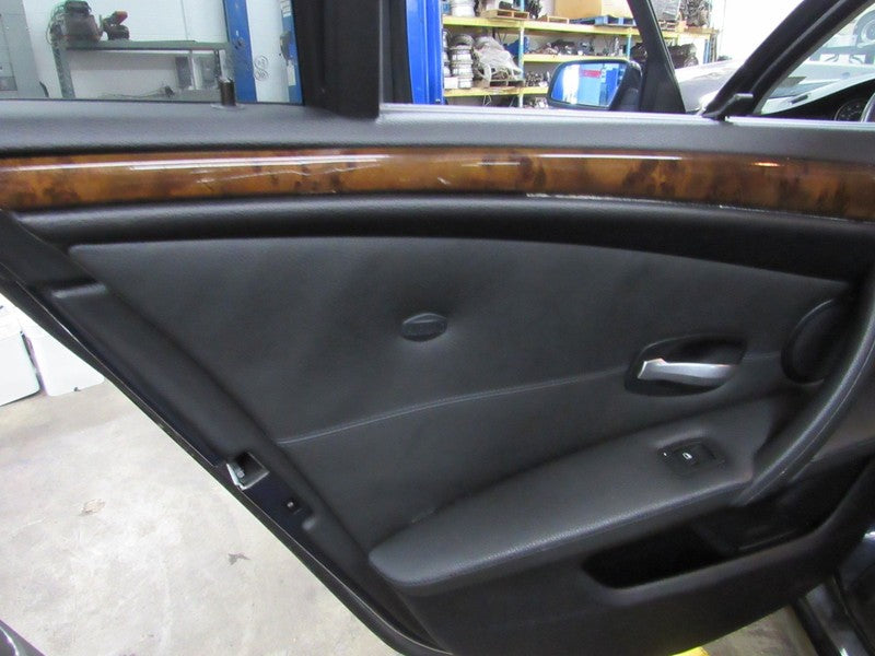 08-10 BMW 535 550 M5 Left LH Driver Side Rear Door Trim Panel Black