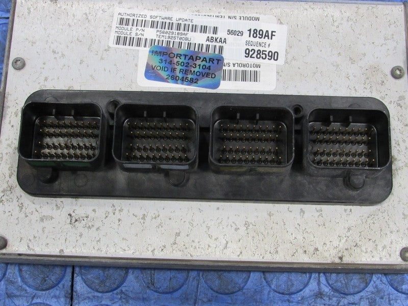 PROGRAMMED PLUG & PLAY 06 Dodge Ram Truck 3.7 V6 AT ECU 56029189AF 189
