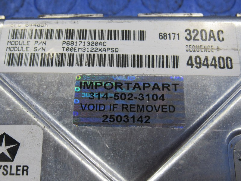 PROGRAMMED PLUG & PLAY 13 Dodge Challenger 3.6L AT ECM 68171320AC 320 
