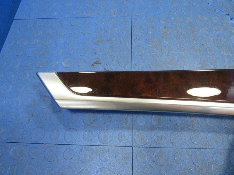 10-16 Porsche Panamera Rear Left Inner Door Panel Finish Trim Dark Wal