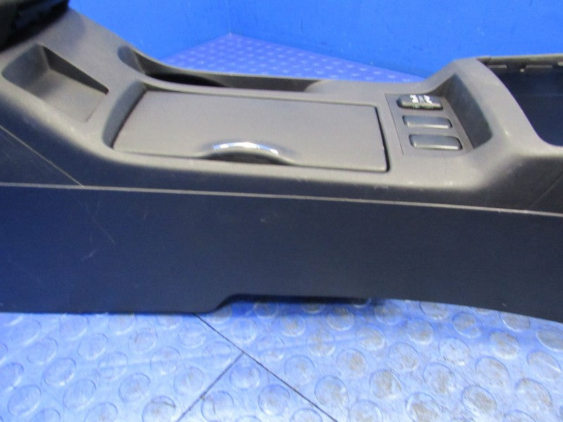 08-17 Mitsubishi Lancer Center Floor Console Suede Armrest Storage Bla