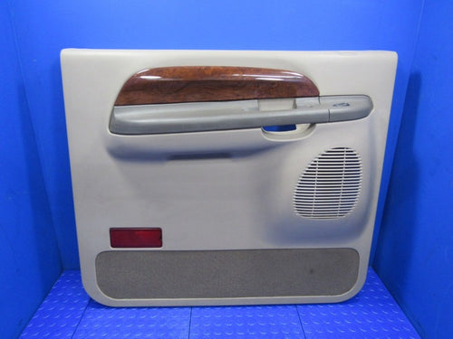00-02 Ford Excursion Rear Left Driver Side Inner Door Panel Wood Beige