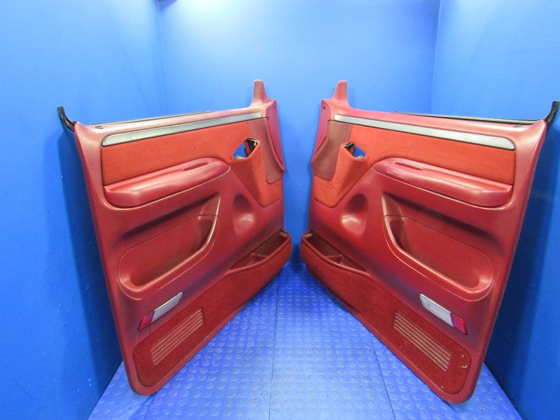 92-96 Ford F150 F250 F350 Bronco Left Right Door Panel Card Set Pair R