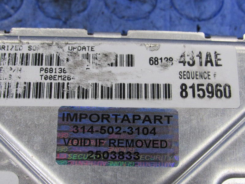 PROGRAMMED PLUG & PLAY 12 Charger 300 3.6 RWD AT ECM 68138431AE 431 PR