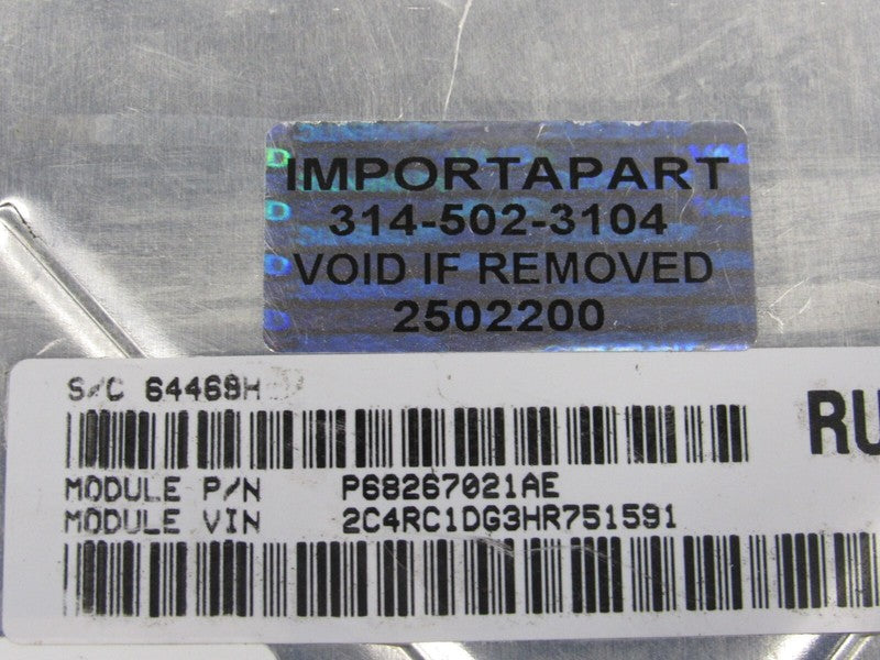 PROGRAMMED PLUG & PLAY 17 Caravan Pacifica 3.6L ECU ECM 021 68267021AE