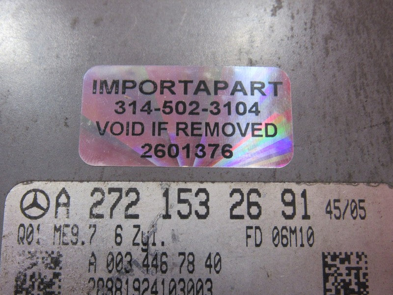 07-09 Mercedes ML350 R350 ECU ECM PCM Engine Computer UNLOCKED 272 153