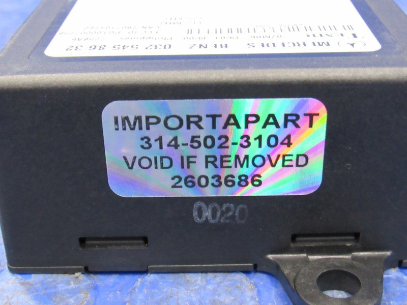 03-06 Sprinter WSP Immobilizer Security Theft Control Unit 032 545 86 