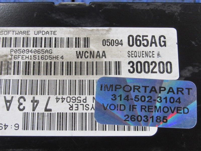 PROGRAMMED PLUG & PLAY 06 Dakota Raider 4.7L AT 4x4 ECM 05094065AG 065