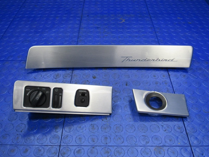 02-05 Ford Thunderbird Front Driver Passenger Dash Trim Plaque Panel B
