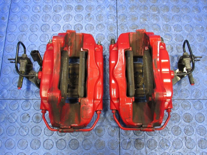 17-21 Maserati Ghibli 4-Piston Brembo Rear Brake Caliper Set Pair OEM 