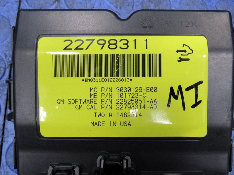 11-15 Chevrolet Camaro Convertible Folding Roof Top Control Module 227