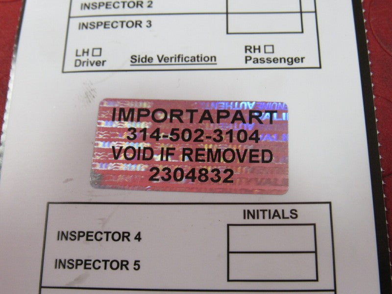 10-13 Porsche Panamera Right Rear Spindle Knuckle Hub Control Arm Axle
