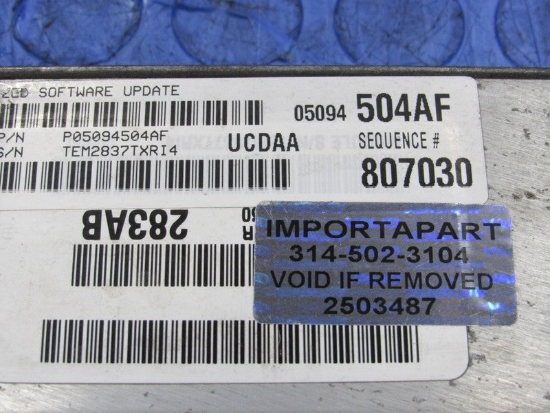 08 Dodge Ram 1500 Truck 5.7L ECU ECM PCM Engine Computer 504 05094504A