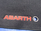 12-19 Fiat 500 Abarth Left Right Carpeted Floor Mat Set Pair Black Gen