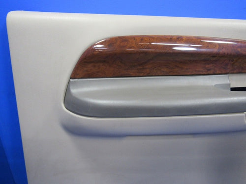 00-02 Ford Excursion Rear Left Driver Side Inner Door Panel Wood Beige