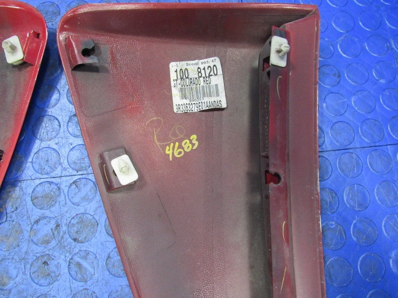 01-04 Mustang GT Mach 1 Cobra Left Right Quarter Panel Side Scoop Red 