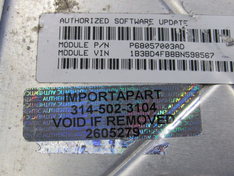 PLUG & PLAY 11 Avenger Chrysler 200 2.4L Engine Computer ECU 68057003 