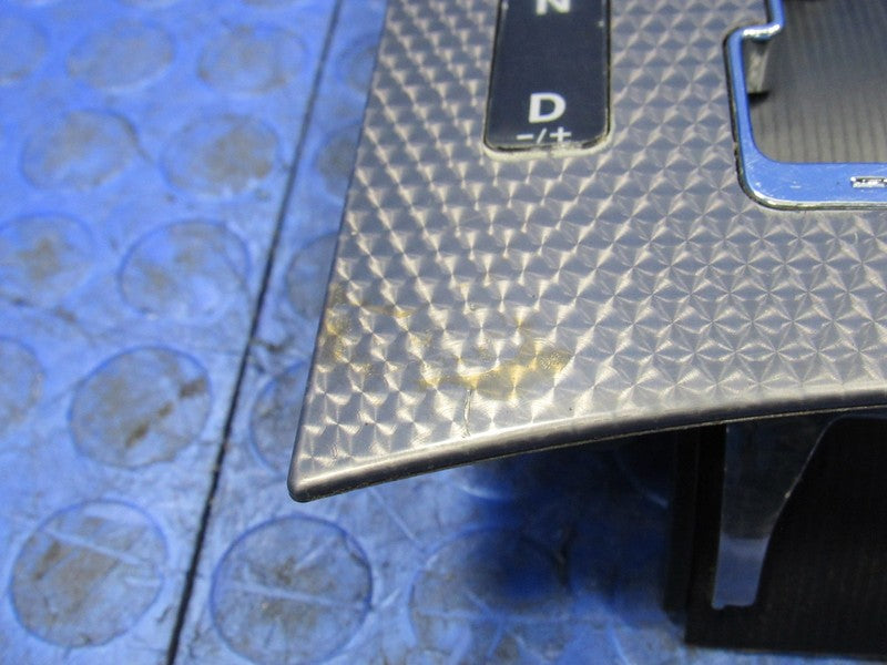 12-14 Dodge Charger SRT8 Floor Shift Plate Bezel Trim Engine Turn Alum