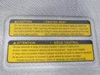 11-20 Toyota Sienna Cloth Rear Middle Jump Seat Center Armrest Gray Gr